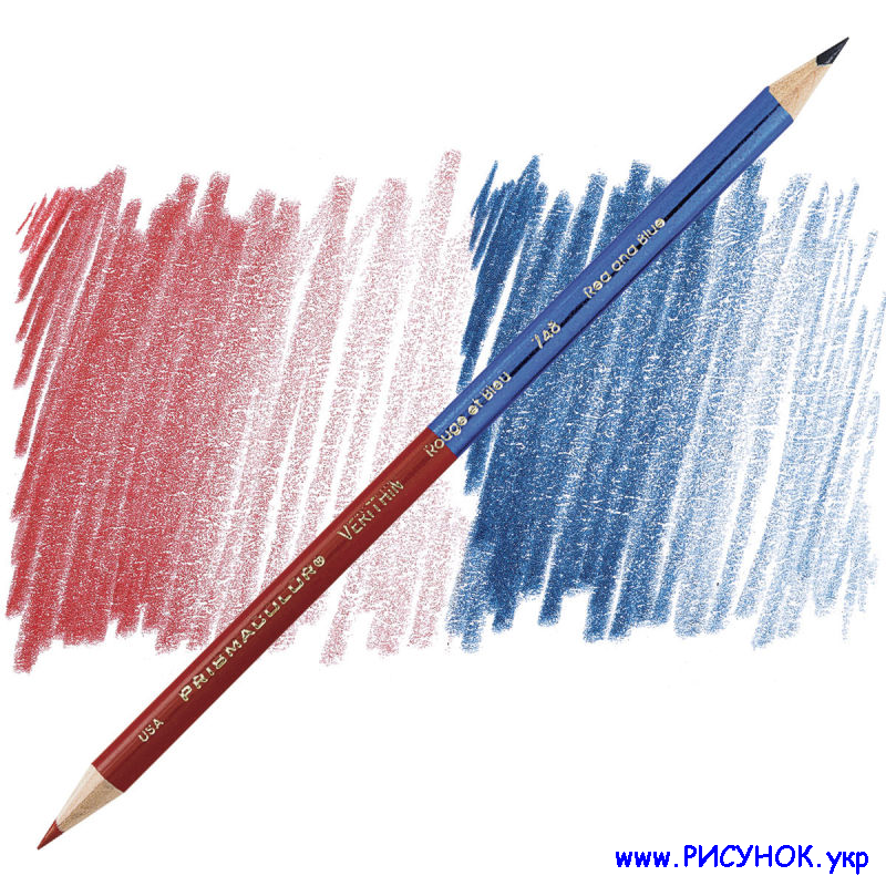 Prismacolor verithin-Red-and-Blue  